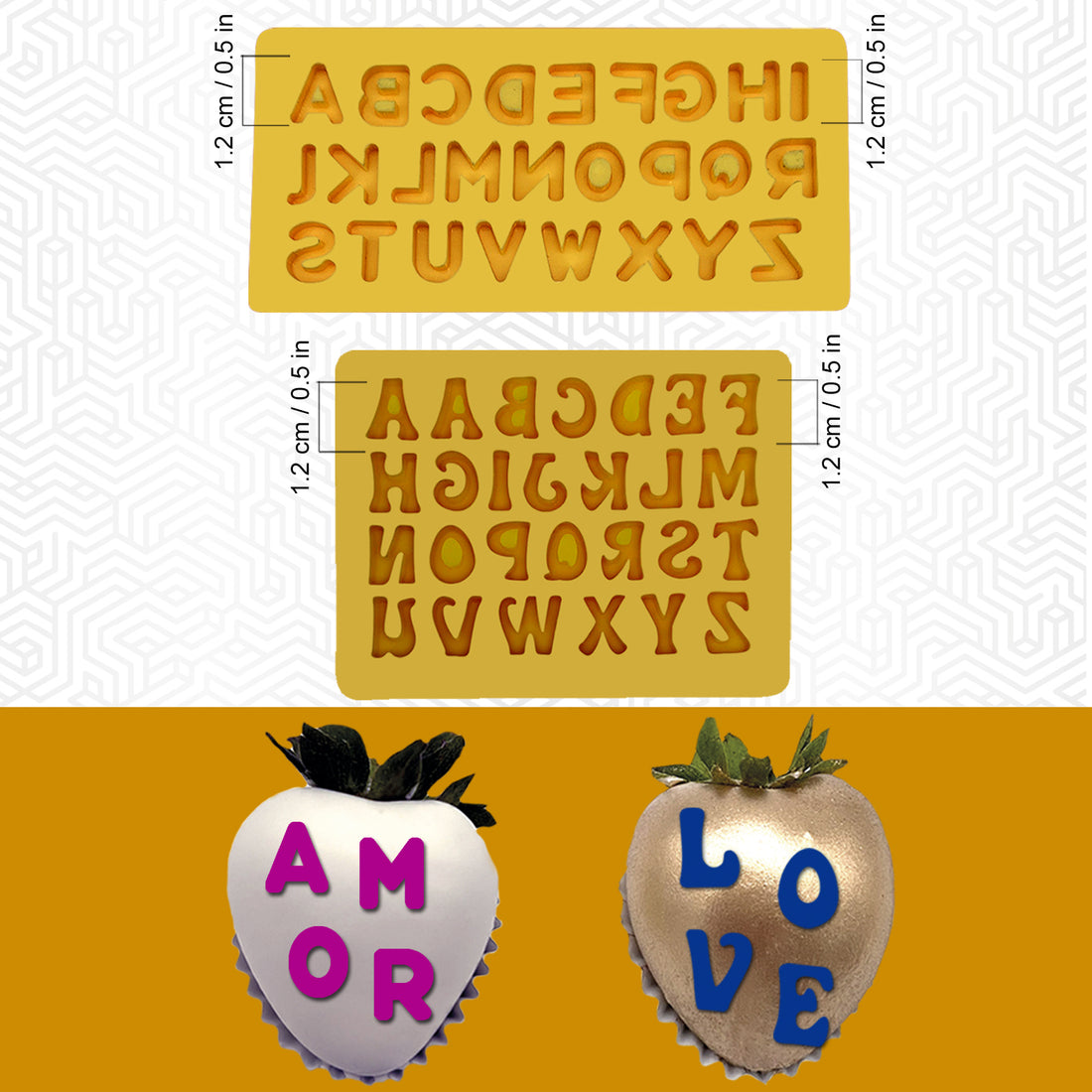 Chocolate mold SET I love you