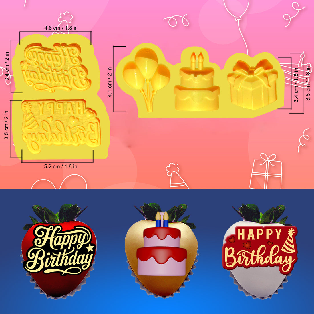 Chocolate mold SET I love you