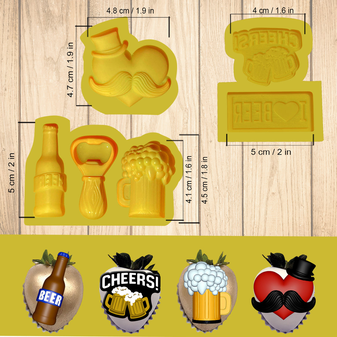 Chocolate mold SET I love you