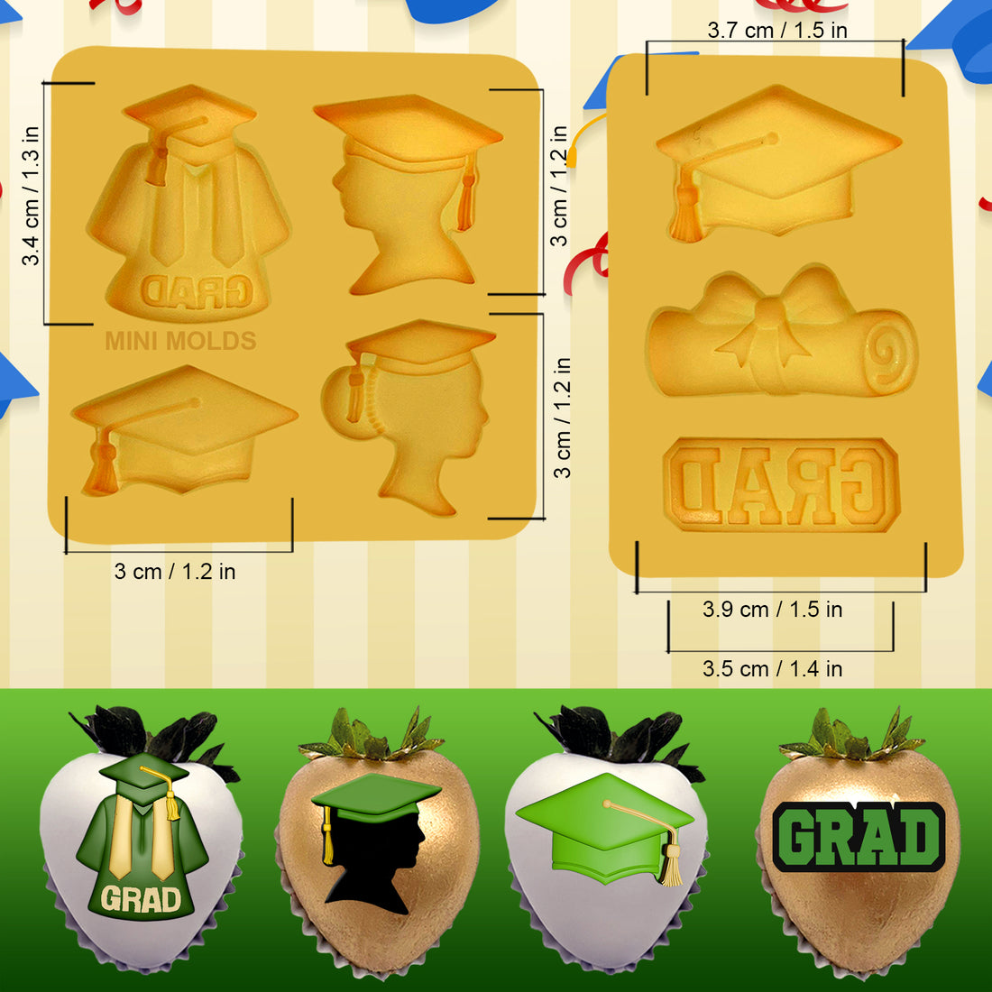 Chocolate mold SET I love you