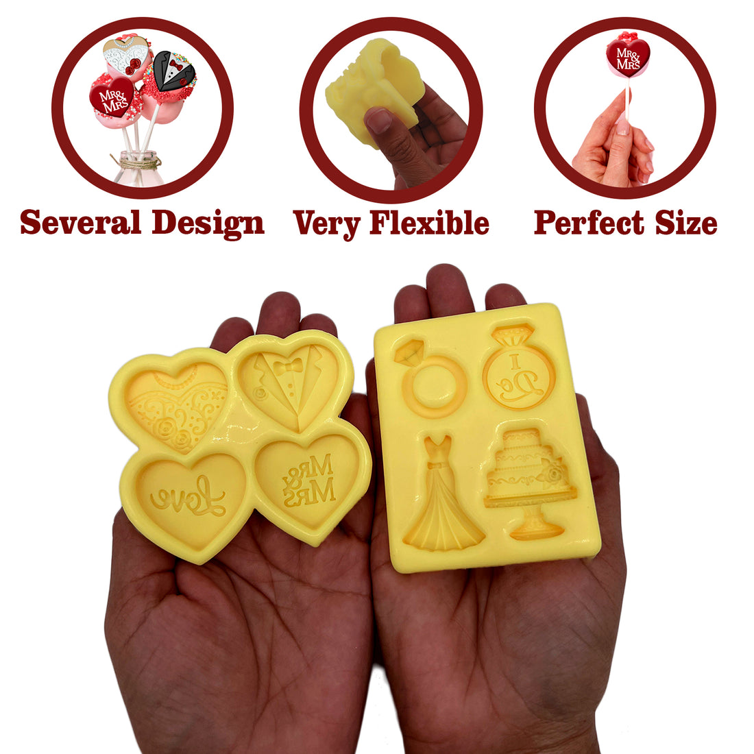 Chocolate mold SET I love you