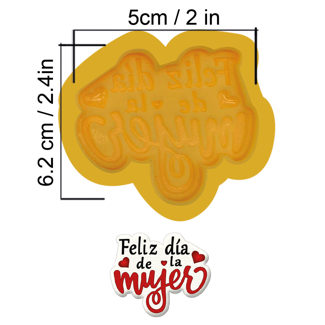 Chocolate Mold Mold I love you MAMA with arabesque