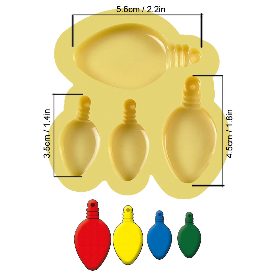1 pieza Molde de silicon Navidad N2