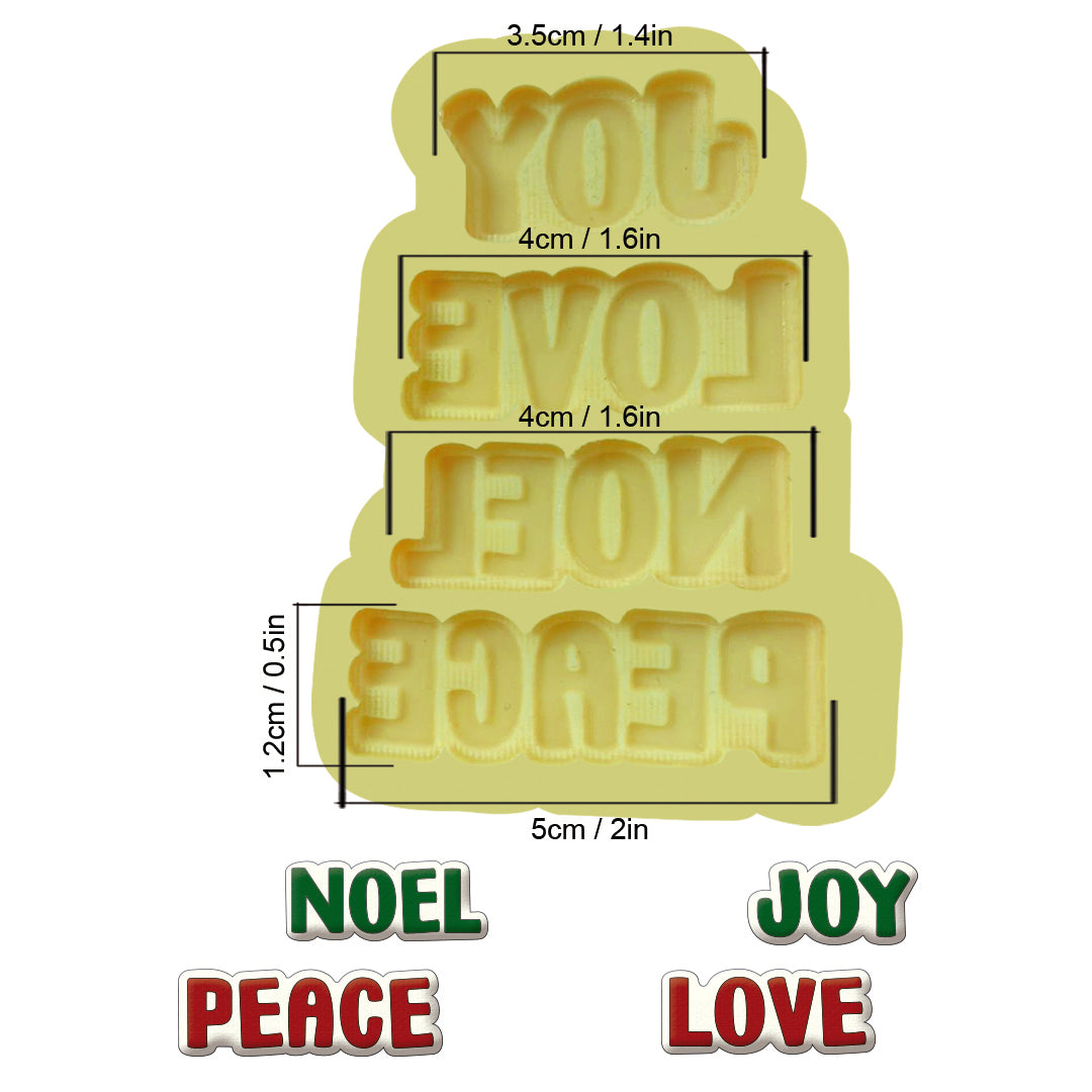 1 pieza Molde de silicon Navidad N16