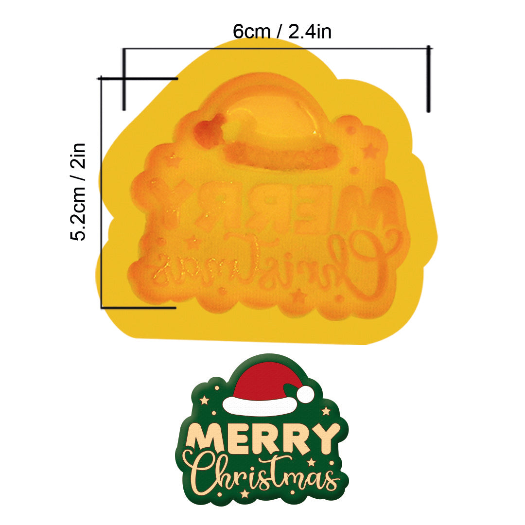 1 pieza Molde de silicon Navidad N1